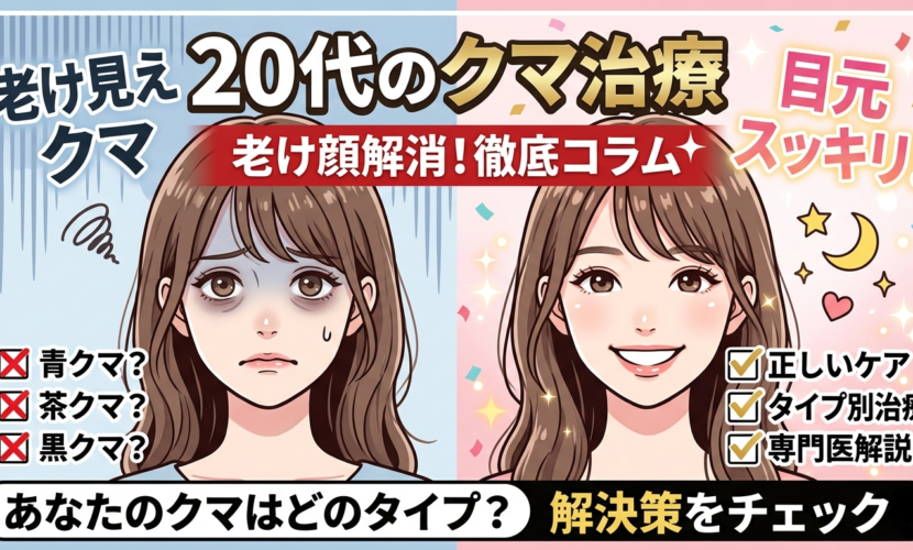 20代のクマ治療解説