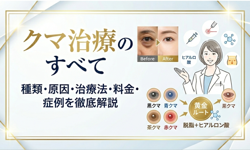 クマ治療のすべて 種類、原因、治療法、料金、症例を徹底解説