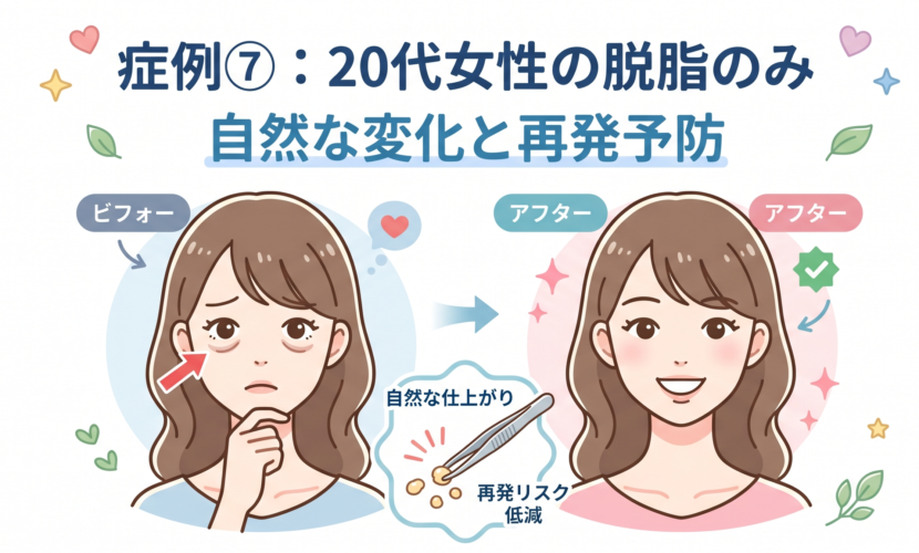 症例7　20代女性脱脂のみ
