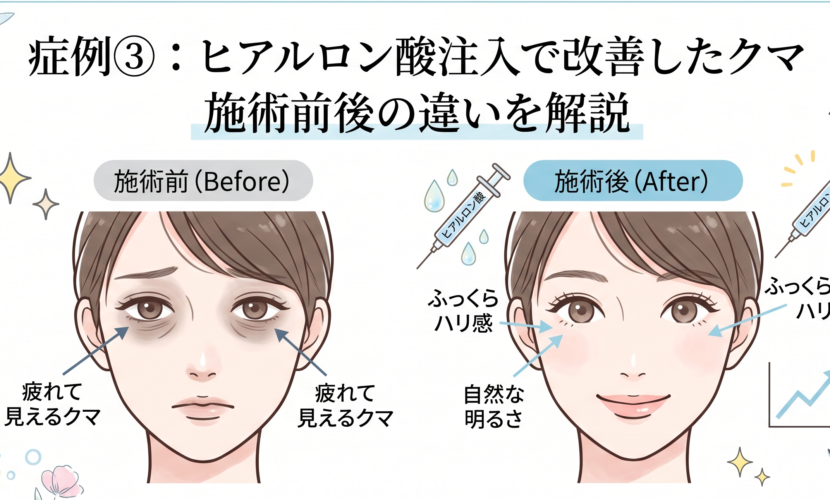 症例3　ヒアルロン酸で改善したクマ