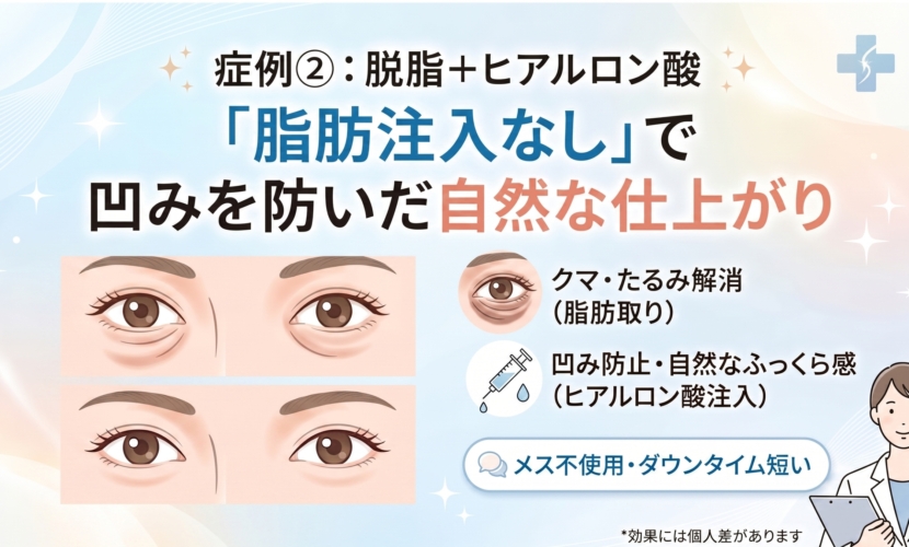 症例2　脱脂＋ヒアルロン酸