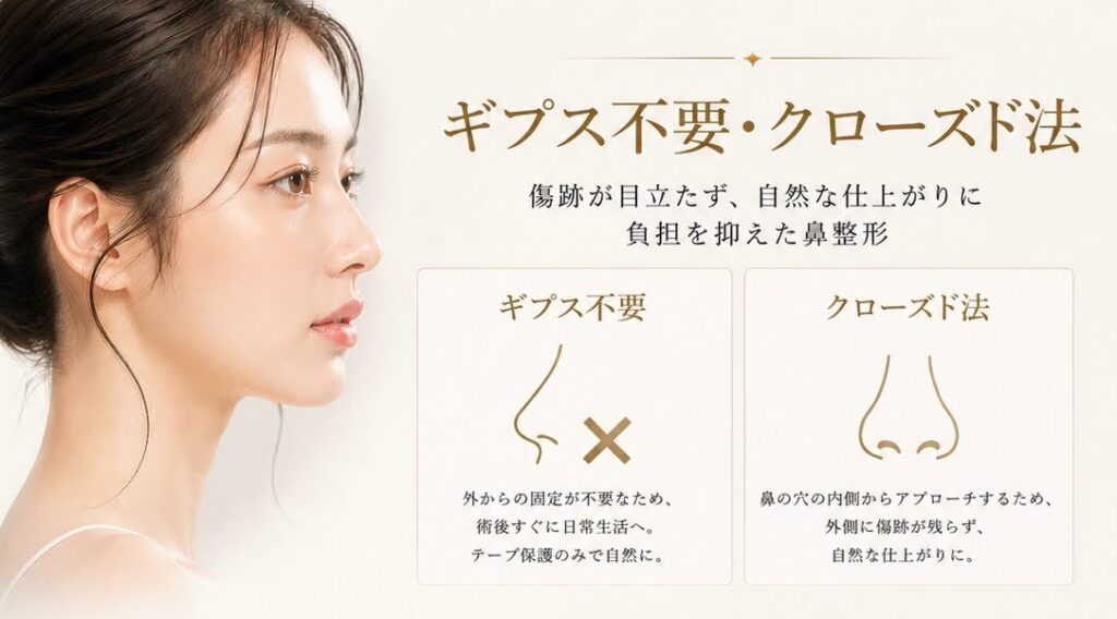 ギプス不要のクローズ法に関する解説画像
