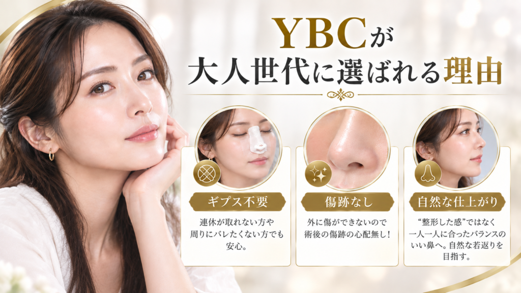 YBCが大人世代に選ばれる理由をまとめた画像
