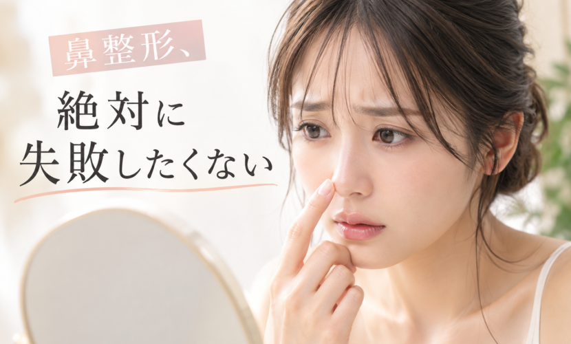 鼻整形で後悔する失敗例ワースト3！修正地獄に陥らないためのクリニック選びのコラムのバナー画像