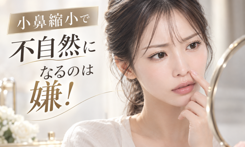 小鼻縮小で「コンセント鼻」になる原因は？不自然にならないデザインの極意のコラムのバナー画像